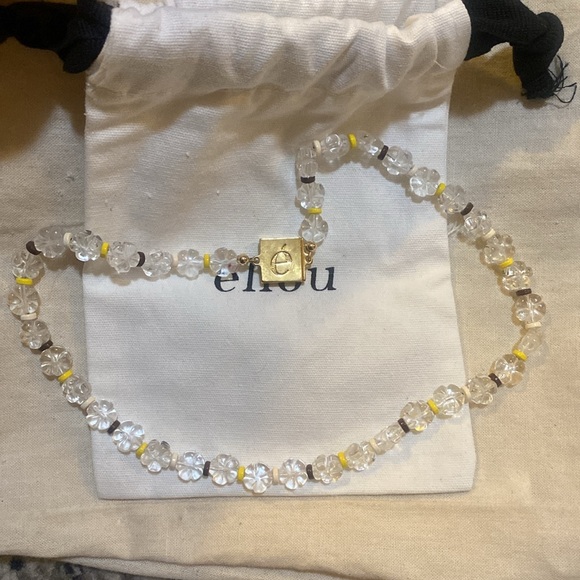 ÉLIOU Transparent Rayan Necklace size 18 inch - Picture 3 of 5